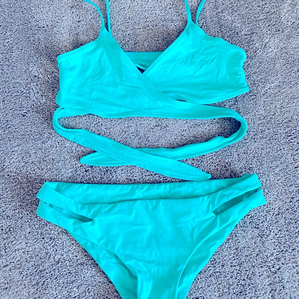 L*Space Turquoise Bikini Set